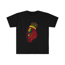 Cargar imagen en el visor de la galería, Rasta Lion King Unisex Softstyle T-Shirt
