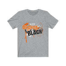 Load image into Gallery viewer, I bleed orange and black manual rams shirt
