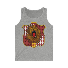 Load image into Gallery viewer, Crested Lion with Red Logo Men&#39;s Softstyle Tank Top
