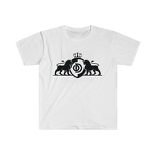 Carica l&#39;immagine nel visualizzatore di Gallery, Lion Crowned shield logo unisex Softstyle T-Shirt
