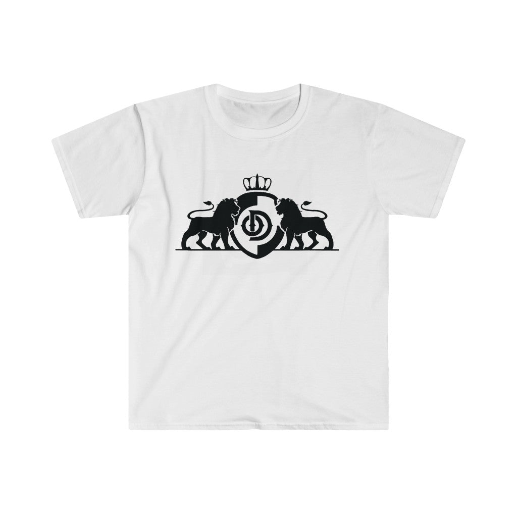 Lion Crowned shield logo unisex Softstyle T-Shirt