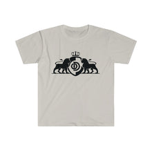 Carica l&#39;immagine nel visualizzatore di Gallery, Lion Crowned shield logo unisex Softstyle T-Shirt
