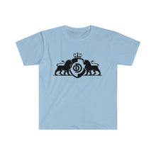 Carica l&#39;immagine nel visualizzatore di Gallery, Lion Crowned shield logo unisex Softstyle T-Shirt
