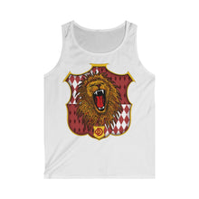 Load image into Gallery viewer, Crested Lion with Red Logo Men&#39;s Softstyle Tank Top
