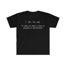 Load image into Gallery viewer, ERACISM Words in White Unisex Softstyle T-Shirt
