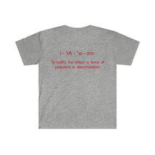 Load image into Gallery viewer, ERACISM Words in Red Unisex Softstyle T-Shirt
