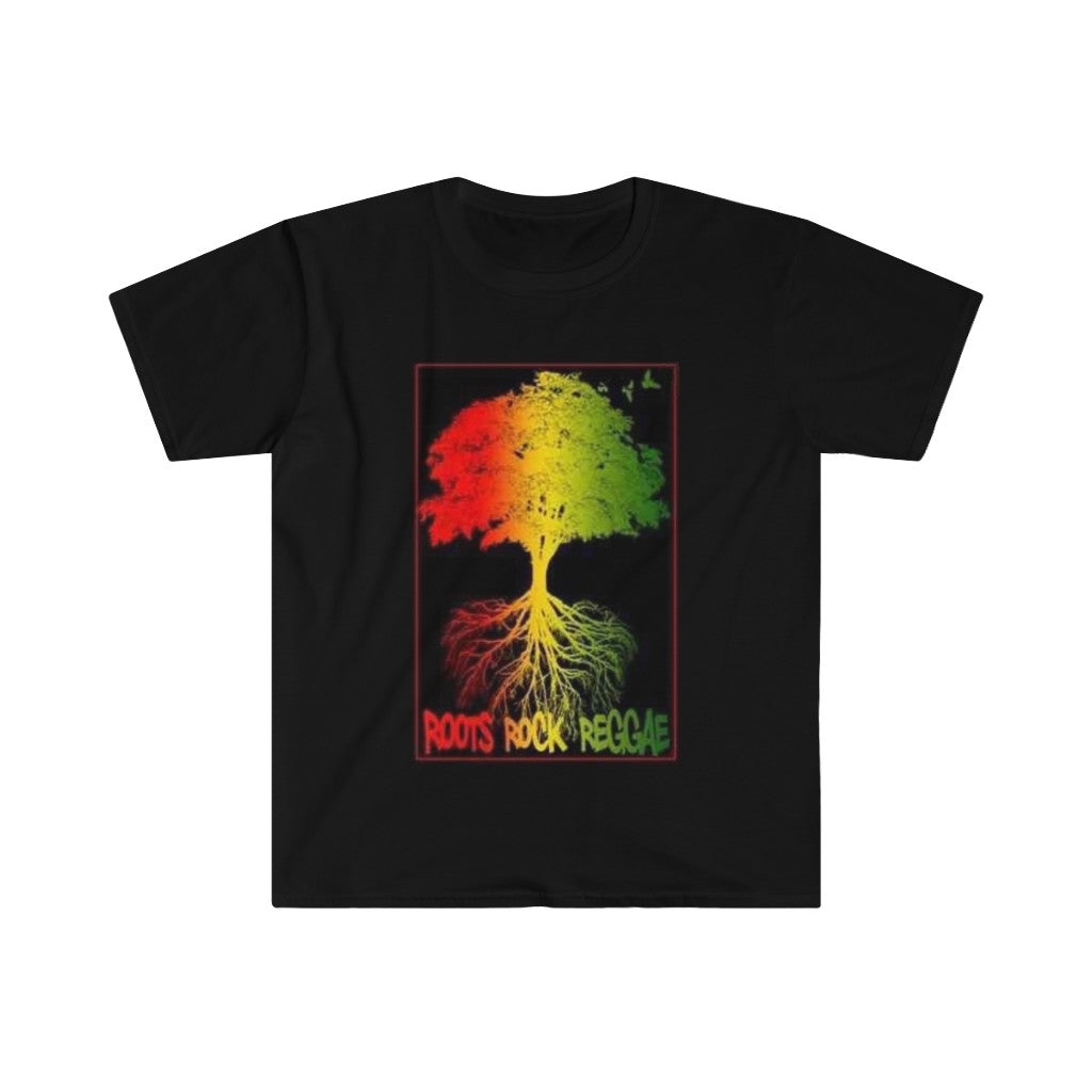 Roots Rock Reggae Tree Unisex Softstyle T-Shirt