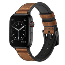 Cargar imagen en el visor de la galería, Leather strap iWatch band
