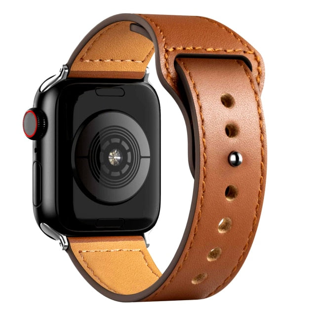 Leather iWatch bands various colors