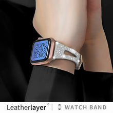 Charger l&#39;image dans la galerie, Shiny Leather Glitter Women iWatch Bands
