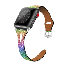 Charger l&#39;image dans la galerie, Shiny Leather Glitter Women iWatch Bands
