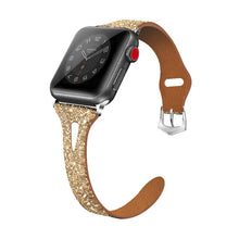 Cargar imagen en el visor de la galería, Shiny Leather Glitter Women iWatch Bands
