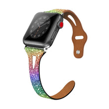 Cargar imagen en el visor de la galería, Shiny Leather Glitter Women iWatch Bands
