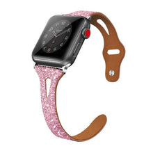 Carica l&#39;immagine nel visualizzatore di Gallery, Shiny Leather Glitter Women iWatch Bands
