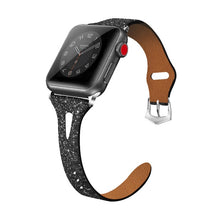 Cargar imagen en el visor de la galería, Shiny Leather Glitter Women iWatch Bands
