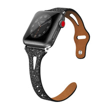 Cargar imagen en el visor de la galería, Shiny Leather Glitter Women iWatch Bands
