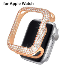 Load image into Gallery viewer, Protective Cover Case for Apple Watch iWatch Copper Shiny Rhinestone
