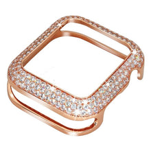 Cargar imagen en el visor de la galería, Protective Cover Case for Apple Watch iWatch Copper Shiny Rhinestone
